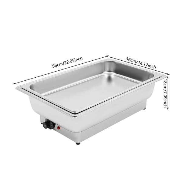 Madvarmer, 304 rustfrit stål, elektrisk opvarmningssystem,9L