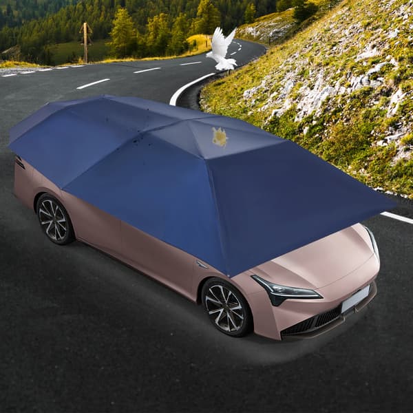 Autokatoksen, UV-suoja, Helppo asennus,Sininen