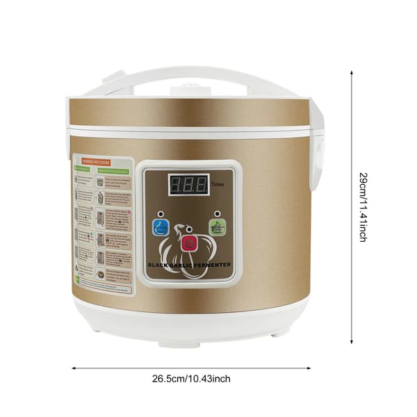Fermenter, 360° Uppvärmning, Automatisk Drift,Guld Vit