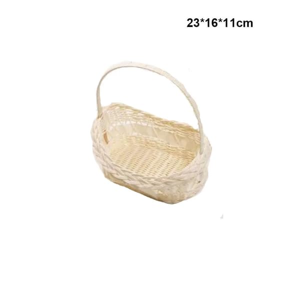 Förvaringskorg, Handvävd Design, Miljövänligt Material,23-16-11cm
