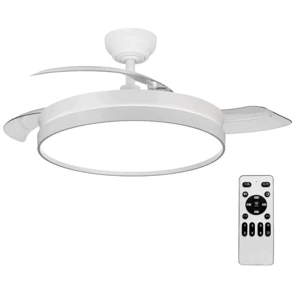Loftventilator, Fjernbetjening, LED Lys,G