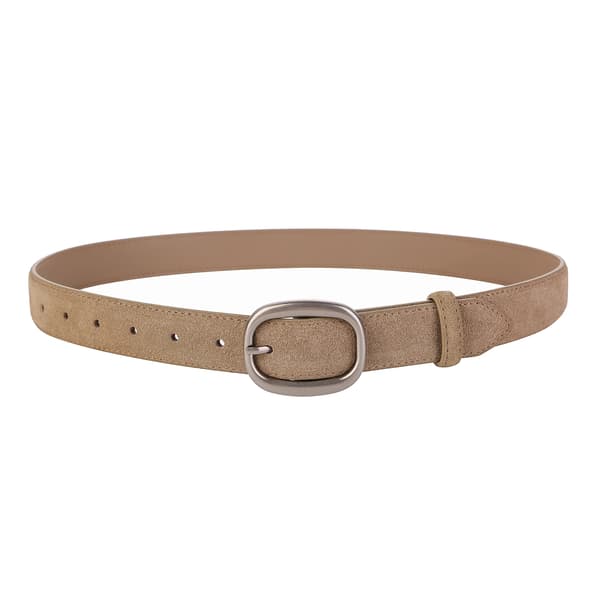 Læderbælte, Casual Stil, Holdbart Materiale,khaki, 100cm-b