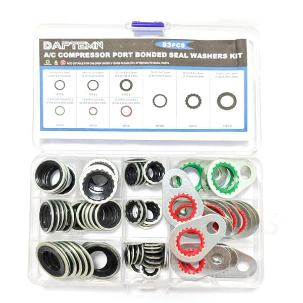 Tætninger, Gummimateriale, Alsidig Kompatibilitet,93pcs