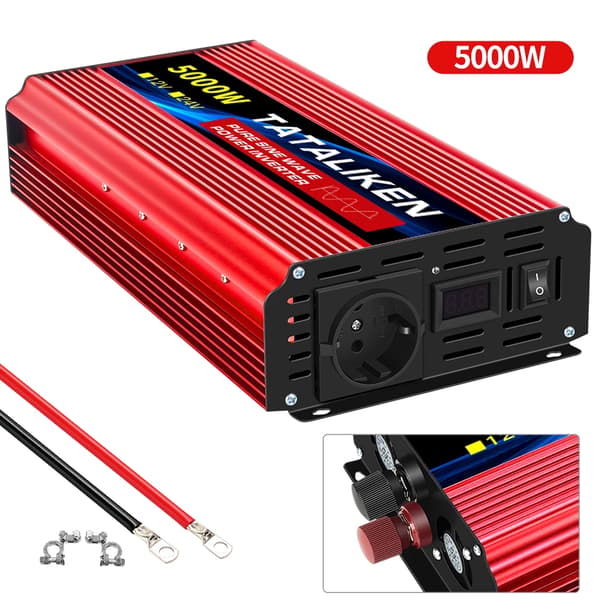 Inverter, Digital Display, Temperaturstyrd Fläkt,5000W-a, 220V-c, 24V-a