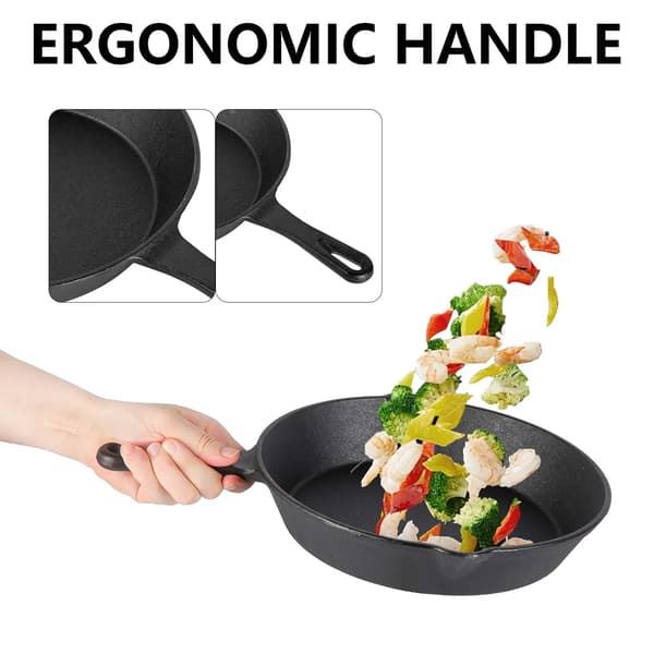 Gjutjärnsgrytset, Mångsidig Matlagning, Ergonomisk Design,4 Pcs