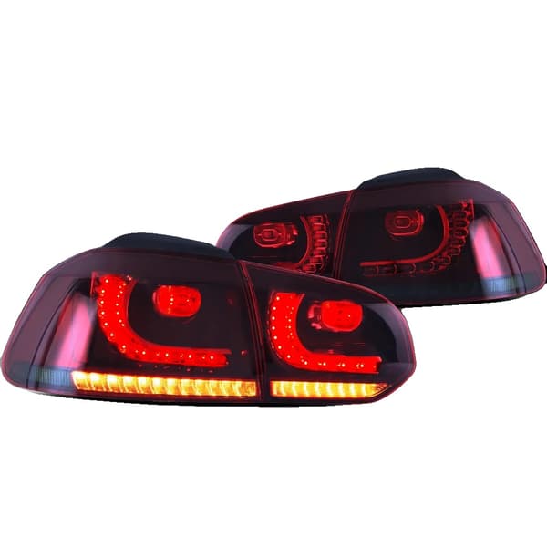 Bakljusmontering, Dynamisk Blinkersignal, Vattentät Design,LHD-b, Röd Rökt