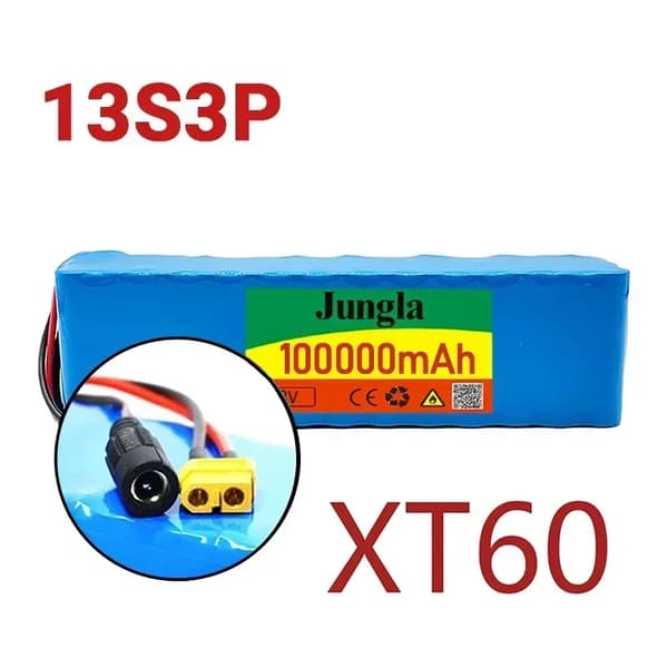 Litiumioniakku, 100Ah kapasiteetti, 48V jännite,XT60-DC