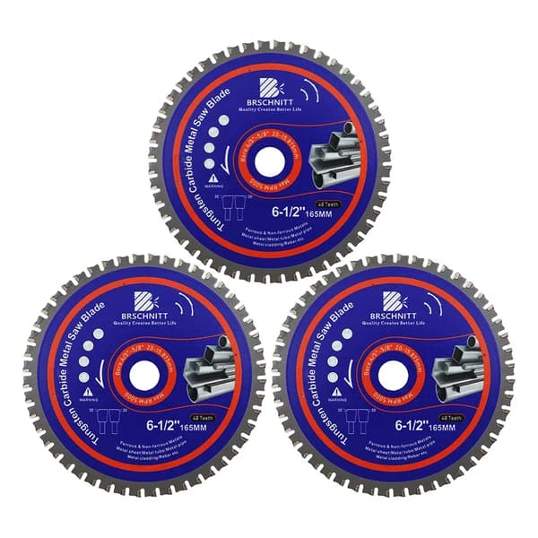 Cirkelsavklinge, 165 mm diameter, 48 tænder,3stk 165mm