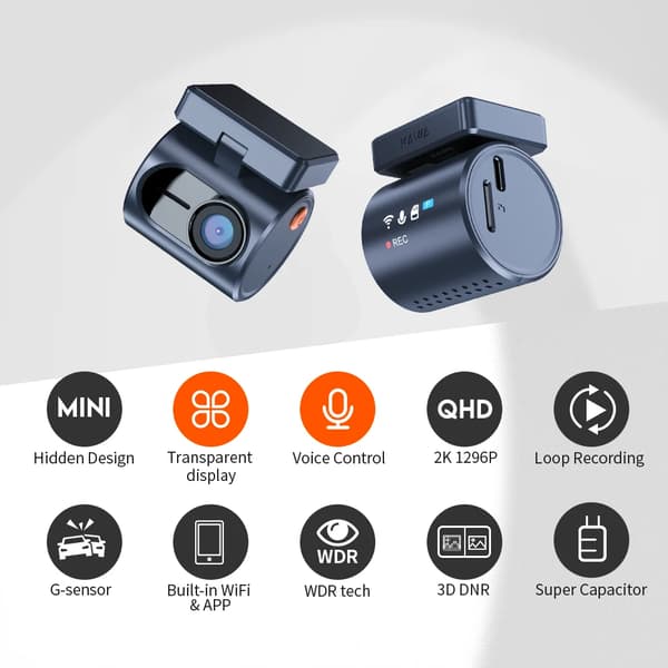 Bil DVR, Röststyrning, Kompakt Design,MINI3 Pro