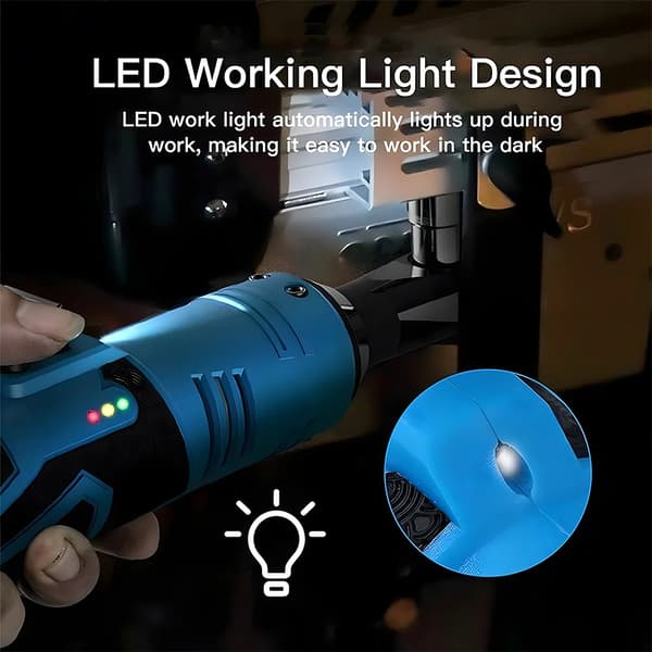 Elektrisk Skraldenøgle, Børsteløs Motor, Ergonomisk Design,18V, EU
