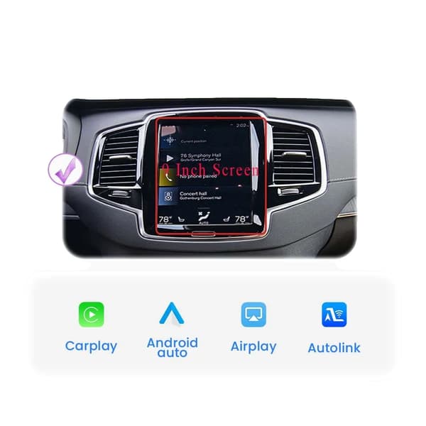 CarPlay og Android Auto Interface, Trådløs Forbindelse, Bluetooth Understøttelse,For Volvo (2018-2022)