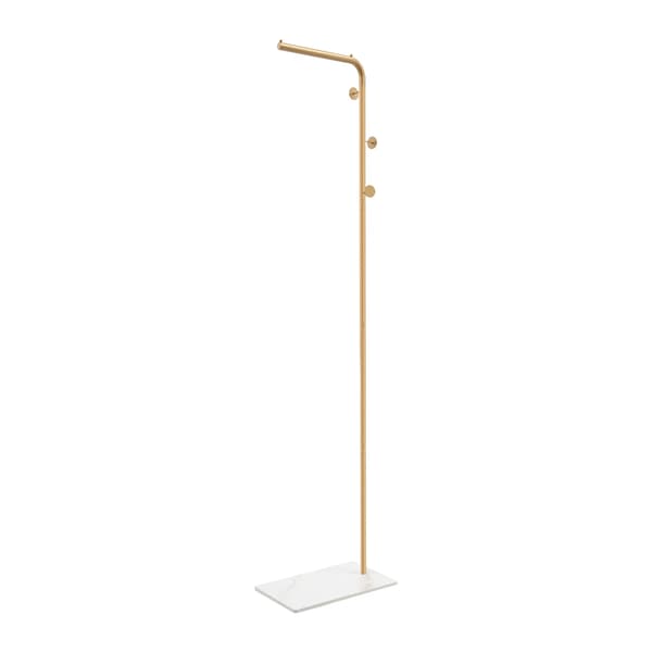 Kappeholder, L-formet design, 3 kroge,Guld