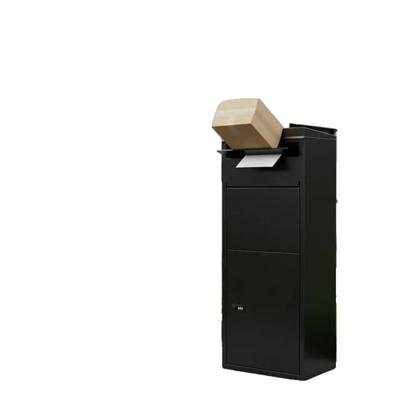 Paketbox, Stålkonstruktion, Lösenordslås Säkerhet, svart
