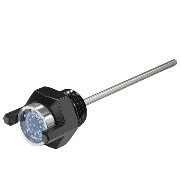 Olie Dipstick, Indbygget Termometer, Rustbestandig,sort