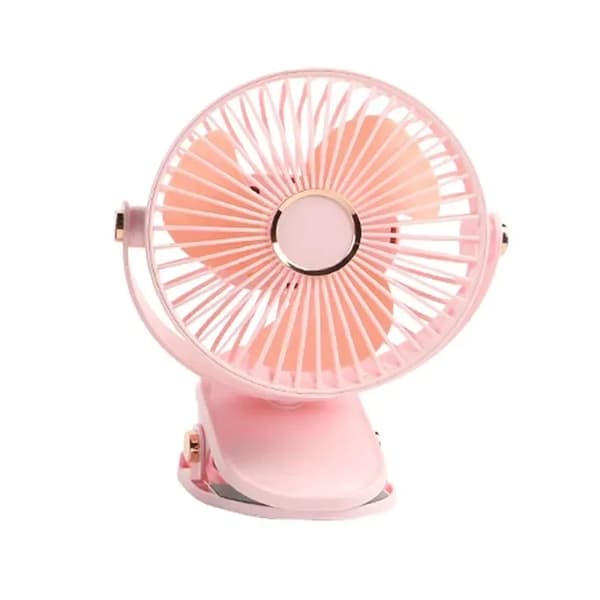 Elektrisk Fläkt, USB Driven, Nattljusfunktion,Rosa