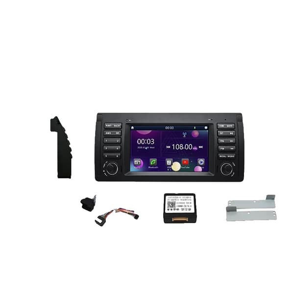 Carplay, Touchscreen Display, Smartphone Integration, kompatibel med BMW 5 Series E53 Trådløs,SY E53 linux 7tommer