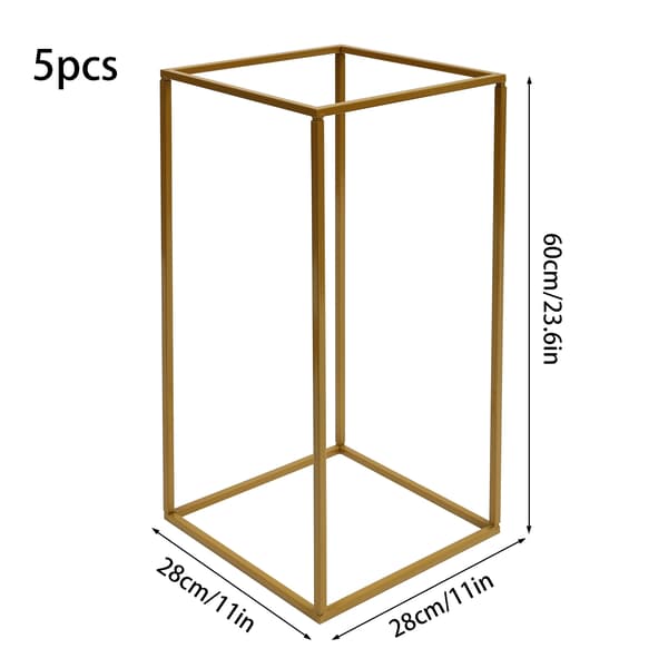 Blomsterställning, Robust Metalldesign, DIY Evenemangsdekoration,Guld