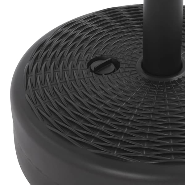 Terrasseparasolbase, Holdbar HDPE, Stabil Støtte,Sort