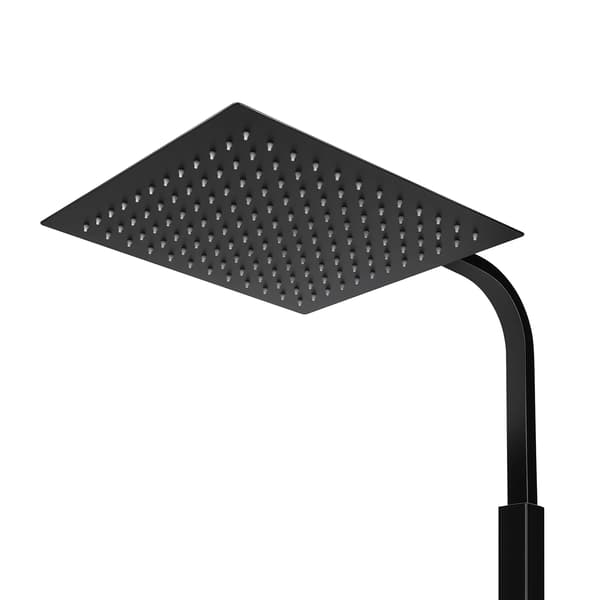 Brusesæt, Anti-Scald Termostat, Alsidige Dobbelt Brusehoveder,sort