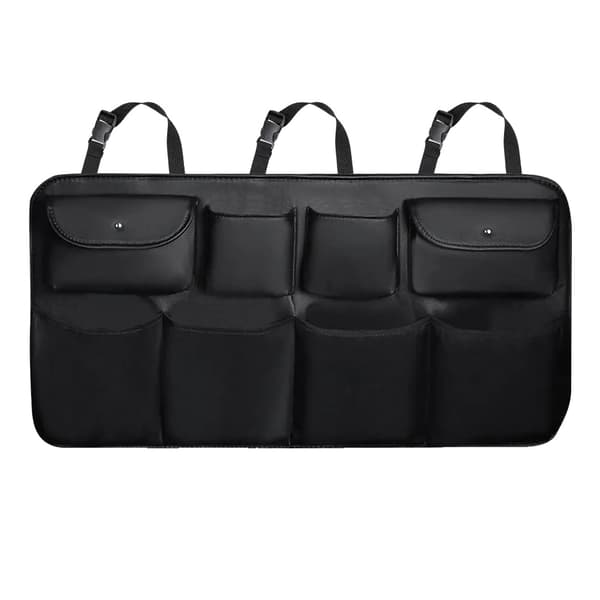 Bil Bagsæde Organizer, Multi-lomme Design, Holdbart Materiale,sort