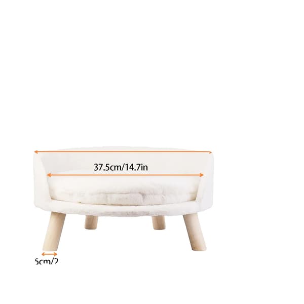 Hund Katt Soffa Säng, Upphöjd Design, Avtagbart Överdrag,S