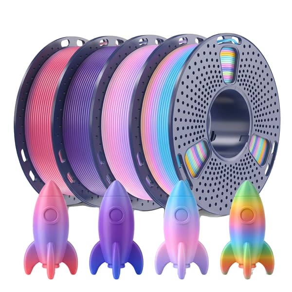 3D-skrivarfilament, PLA-material, 250g spolar,PLA 250g x 4