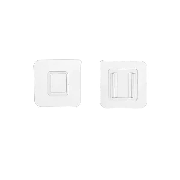 Klistrehakar, Ingen borrning, Platsbesparande design,2pcs