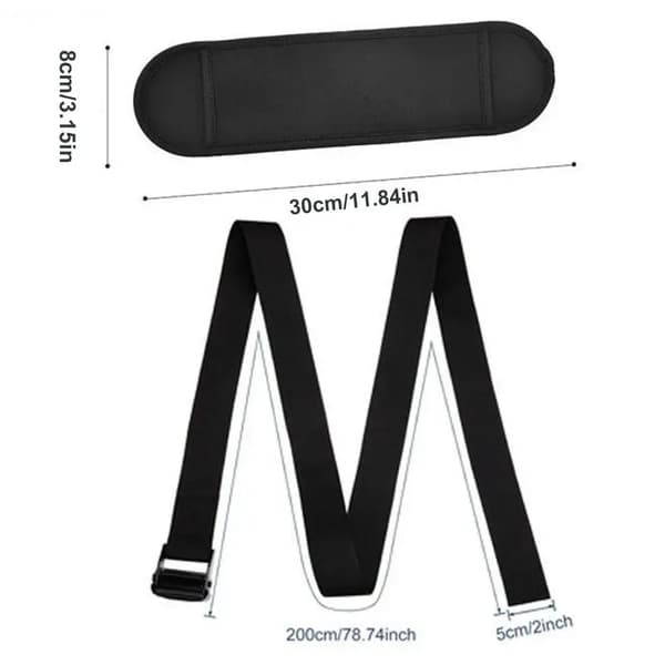 Hamstring Curl Rem, Justerbart nylonmateriale, Velegnet til voksne, Ideel til styrketræning, Ergonomisk design, Ikke-farlige materialer