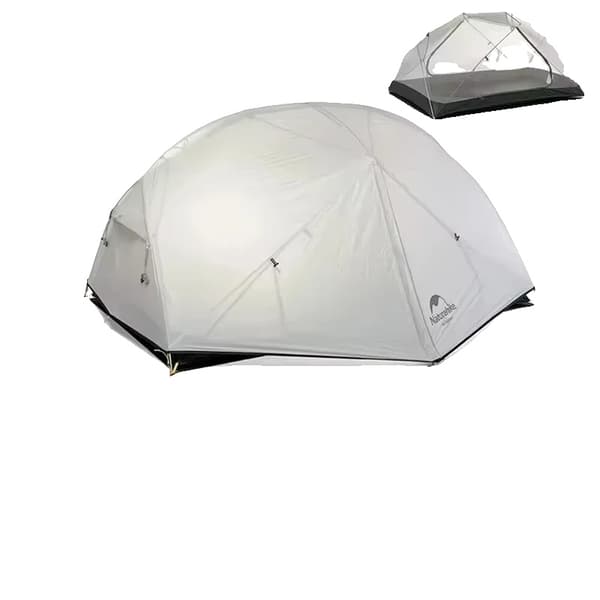 Trekkingtält, Lättviktsdesign, Vattentålig Prestanda,Mongar 20D Grå