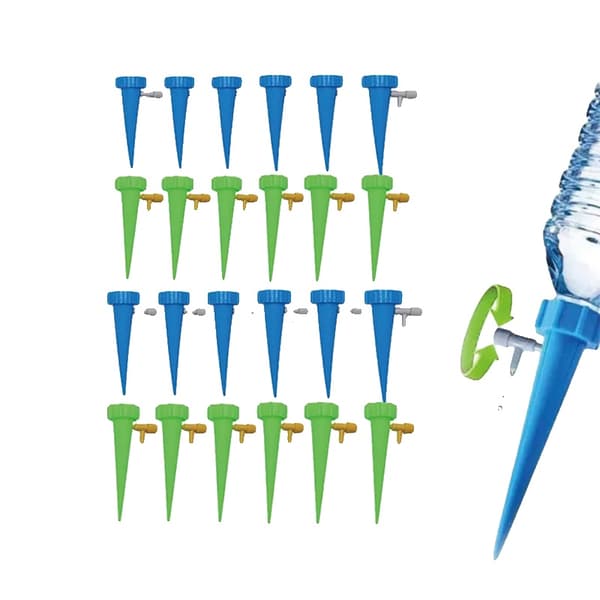 Droppbevattningssystem, Automatisk Vattning, Justerbar Flöde,24PCS-MIx