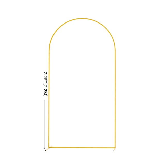 Båge Bakgrundsställning, Elegant Design, Snabb Montering,L, Guld-a