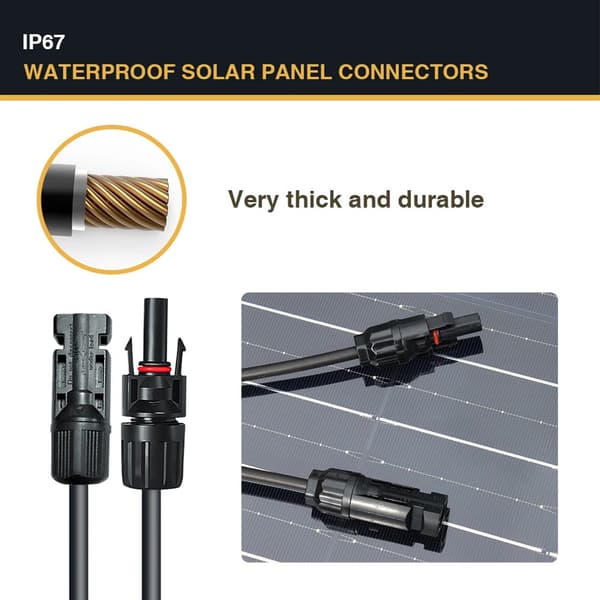 Solpanelkit, 200W Strøm, Fleksibelt Design,12V eller 24V 200w kit