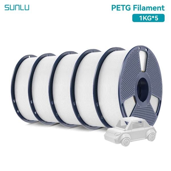 3D-printer filament, høj sejhed, boblefri,Hvid