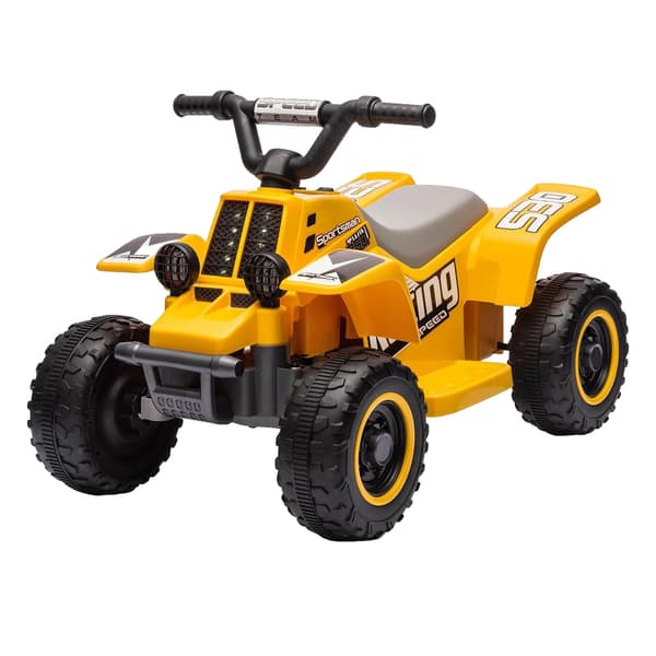 Barnens Elektriska ATV, Ergonomisk Design, Lång Batteritid,Gul