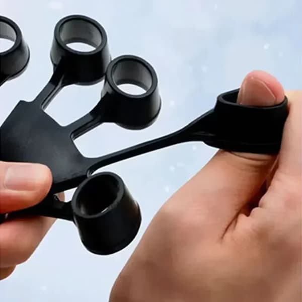 Fingertræner, Justerbar Modstand, Ergonomisk Design,sort