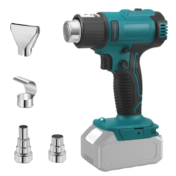 Varmluftpistol, Justerbar Temperatur, Trådløs Design,Blå