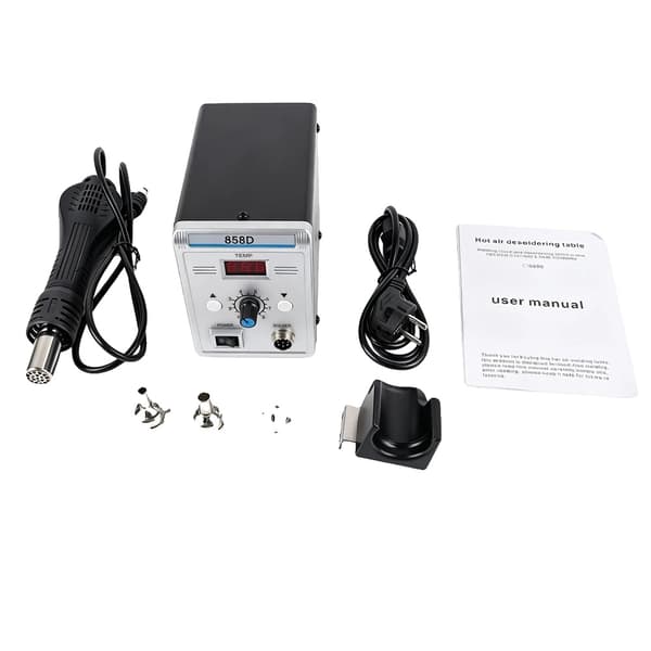 Hett Luftpistol, Justerbar Temperatur, LED-display,858D