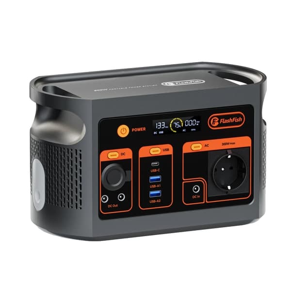 Bærbar Strømstation, 179,2Wh Kapacitet, Multi-Output Muligheder,FF Flashfish E103