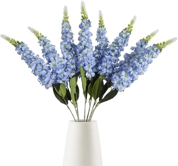 Konstgjorda Blommor, 5-pack, Heminredning,L-b, Blå