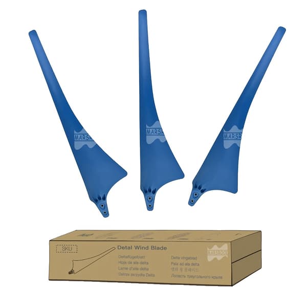 Vindgeneratorblade, Højstyrkemateriale, Aerodynamisk Design,Blå, 3 Blade