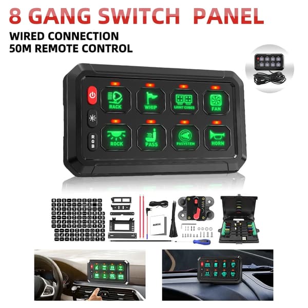 Kontrolpanel, Bluetooth Kontrol, Tilpasseligt Design,8Gear med APP ACC