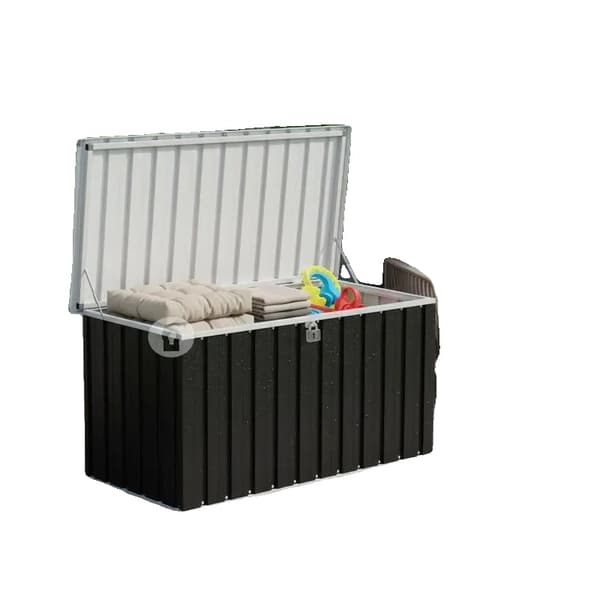 Förvaringslåda, Väderbeständigt Material, Rymlig Design,Choklad