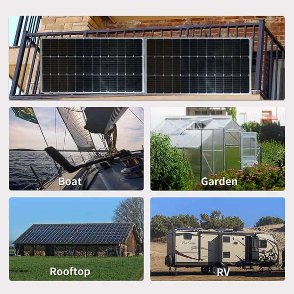 Solpanel, Hållbar konstruktion, Enkel installation, 120W 1PC och 3M