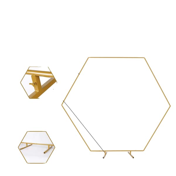Ballongbåge, Metallkonstruktion, Lätt Montering,2*2m Hexagon