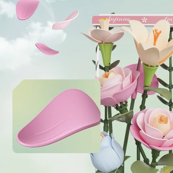 3D Pussel, Blomstrande Rörelse, Dynamisk Anpassning,AF01D