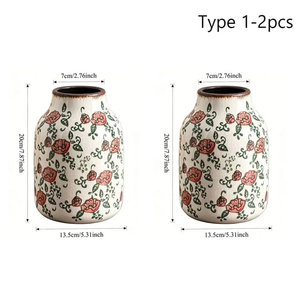 Vas, Elegant Design, Klassisk Stil,ros1-2st