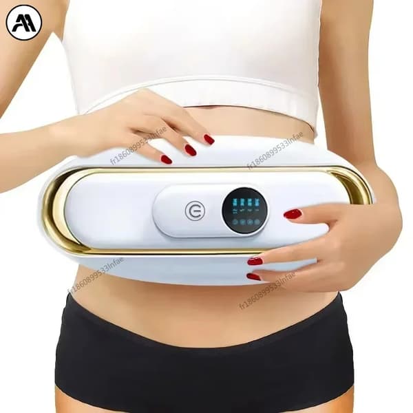 Kropsslankende Massager, Vibrationsterapi, USB Genopladelig,HvidA