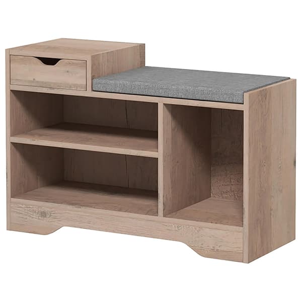 Sko bænk, justerbar højde, moderne design,MØRKE GRÅ