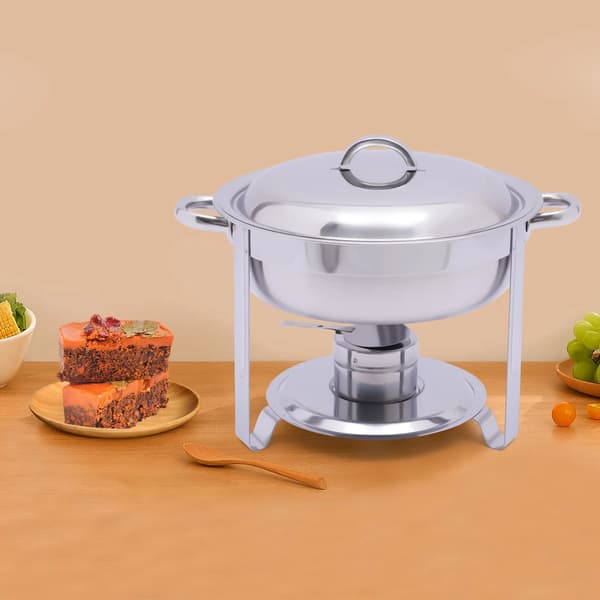 Chafing Dish Set, Rostfritt Stål, Stapelbar Design,Silver