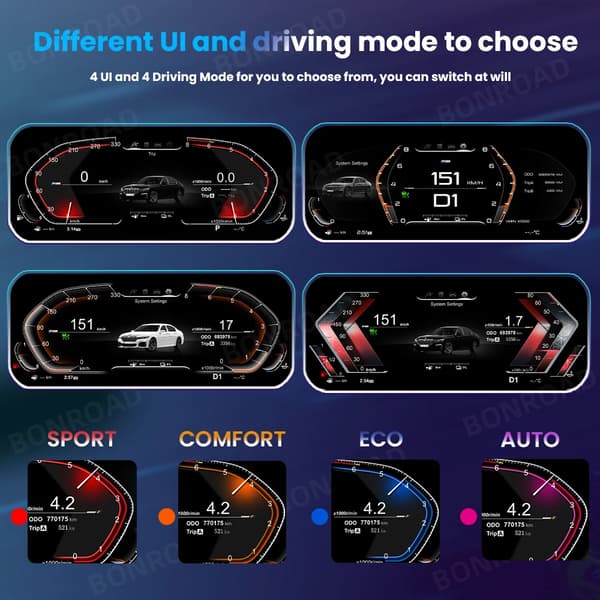 Digitalt Instrument Cluster, 12,3 Tommer Skærm, Kompatibel med Køretøjer E60 E61,E60 E61